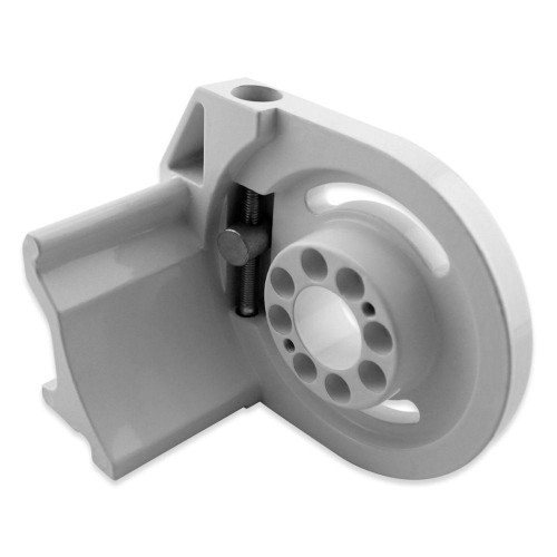 Joue de fixation équerre droite blanche pour store coffre SAMOA