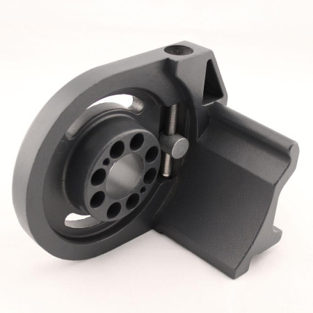 Joue de fixation équerre gauche grise pour store coffre SAMOA