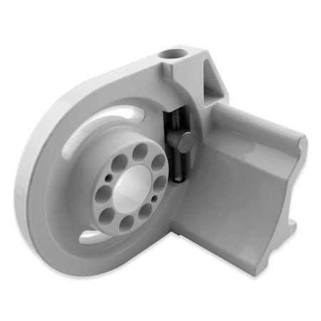 Joue de fixation équerre gauche blanche pour store coffre SAMOA