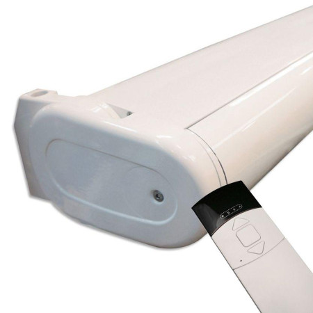 Store Banne Coffre Samoa 5 x 3 m Motorisé à télécommande avec manoeuvre de secours Store Banne Coffre Samoa 5 x 3 m Motorisé à télécommande avec manoeuvre de secours