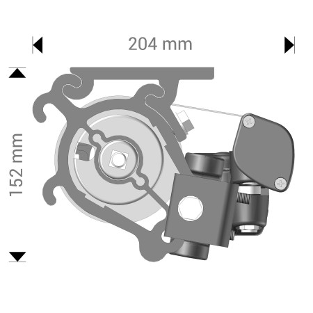 Store Banne Loggia Catalina 4 x 2,5 m Manuel