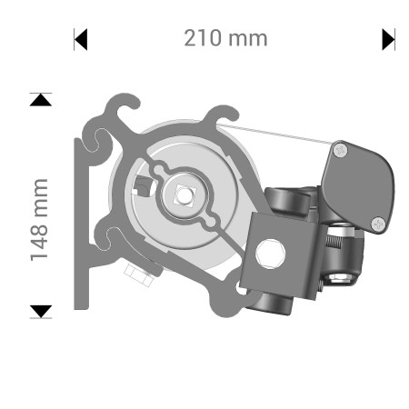 Store Banne Loggia Catalina 4 x 2,5 m Manuel
