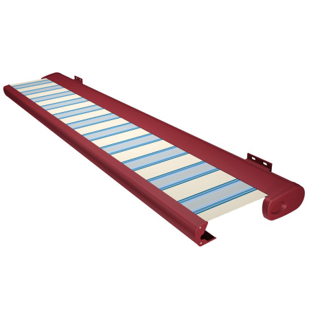 Store Banne Coffre Barbade 4 x 3,5 m Motorisé à télécommande avec manoeuvre de secours