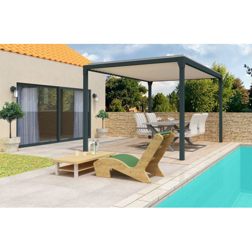 Prix direct usine, pergola bioclimatique aluminium, store banne, store  double pente - Stores Online