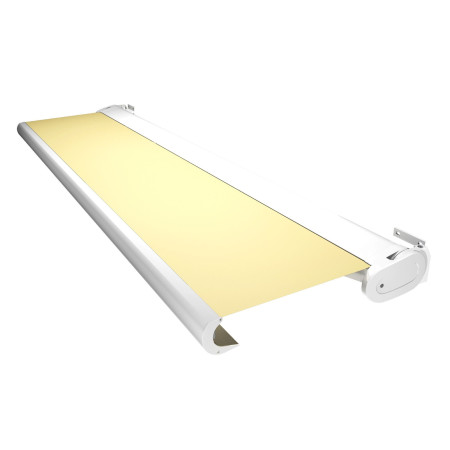 Store Banne Coffre Arizona 4 x 3,5 m Motorisé à télécommande avec manœuvre de secours + éclairage LED