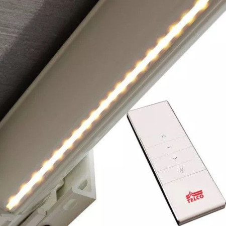 Store Banne Coffre Arizona 4 x 3,5 m Motorisé à télécommande avec manœuvre de secours + éclairage LED