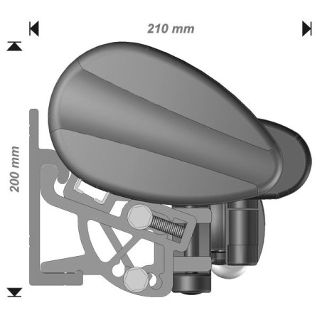 Store Banne Semi Coffre Duncan 4.8 x 3 m Motorisé télécommande avec manoeuvre de secours