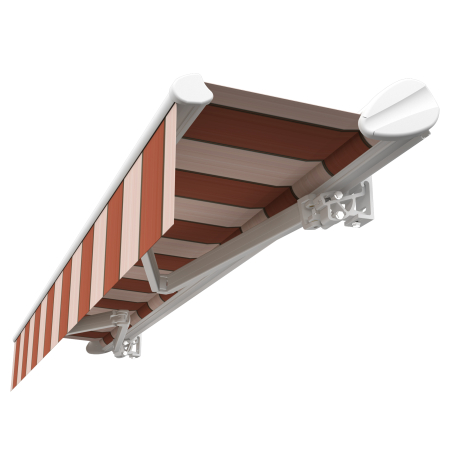 Store Banne Semi Coffre Duncan 4.8 x 3 m Motorisé télécommande avec manoeuvre de secours