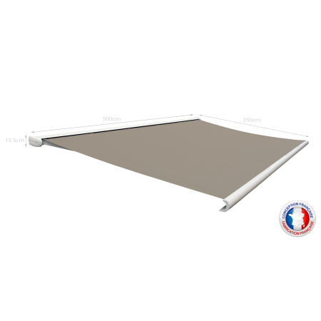 Store Banne Coffre Samani 5 x 3,50 m Motorisé à télécommande + éclairage Led_IMG05