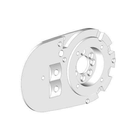 Joue support de bras droite blanche pour store coffre SAMOA