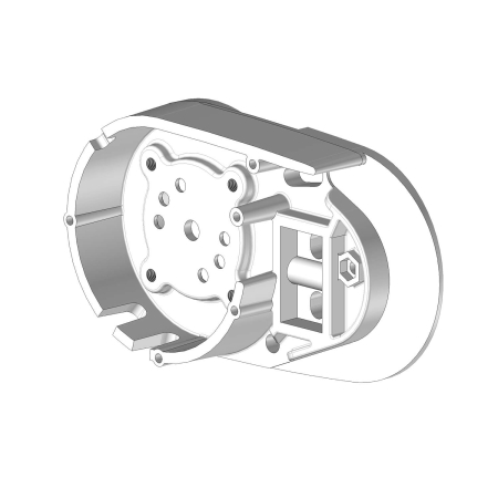 Joue support de bras droite V3 blanche pour store coffre SAMOA