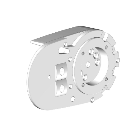 Joue support de bras droite V3 blanche pour store coffre SAMOA