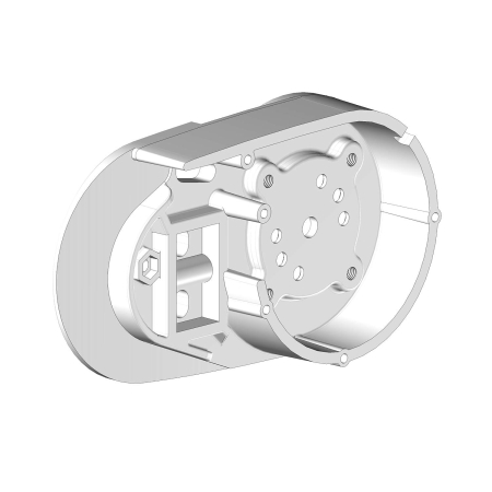 Joue support de bras gauche blanche V3 pour store coffre SAMOA