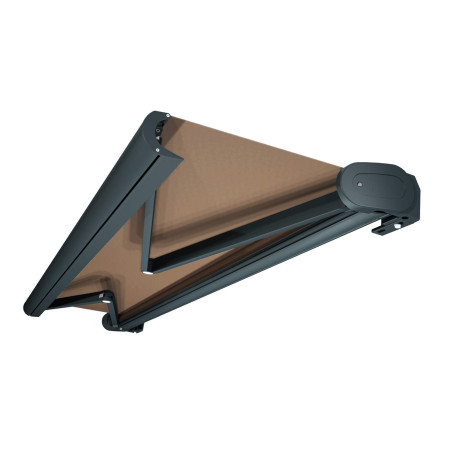 Store Banne Coffre Arizona 6 x 3,5 m Motorisé à télécommande avec manœuvre de secours + éclairage LED