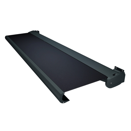 Store Banne Coffre Arizona 4 x 3,5 m Motorisé à télécommande avec manœuvre de secours - Noir