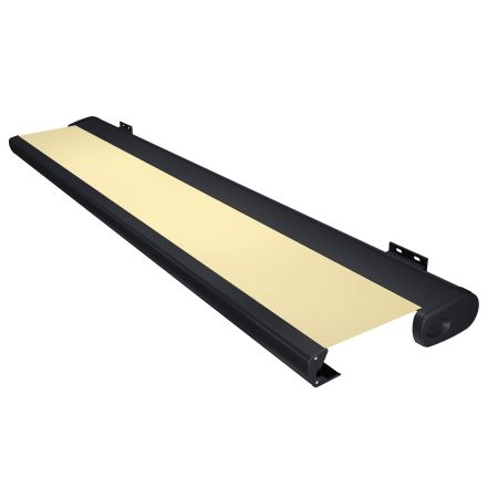 Store Banne Coffre Barbade 4 x 3,5 m Motorisé à télécommande avec manœuvre de secours