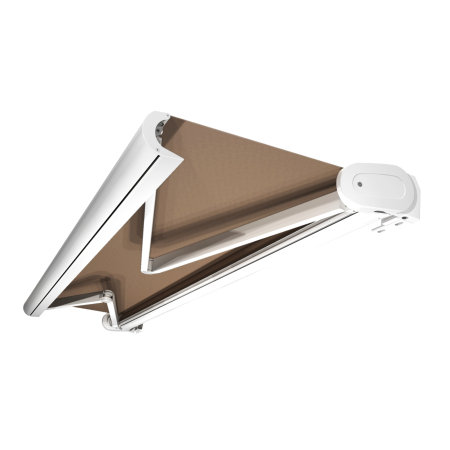 Store Banne Coffre Arizona 6 x 3,5 m Motorisé à télécommande avec manœuvre de secours éclairage LED