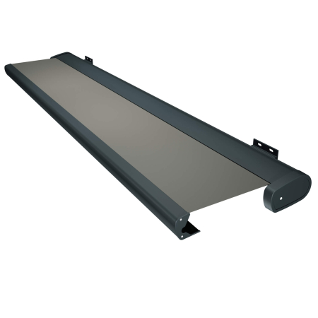 Store Banne Coffre Barbade 5 x 3,5 m Motorisé à télécommande avec manoeuvre de secours + éclairage led